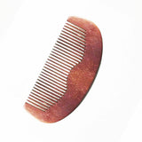 Wooden Beard Comb 4" Inch Anti-Static Peach Wood