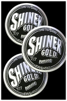 Shiner Gold Pomade 4 Oz Heavy Strong Hold 3 Pack Hair Wax Gel Barber