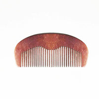 Wooden Beard Comb 4" Inch Anti-Static Peach Wood